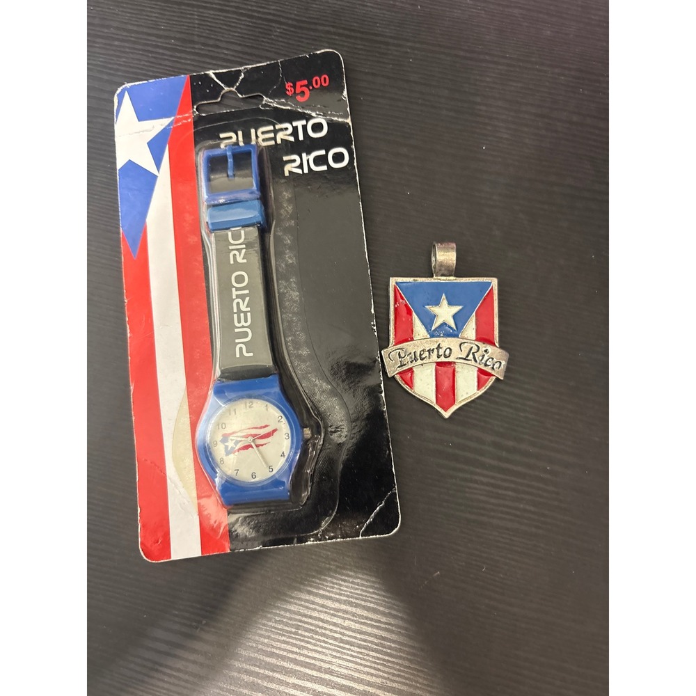 Puerto Rico watch and pendant NIB